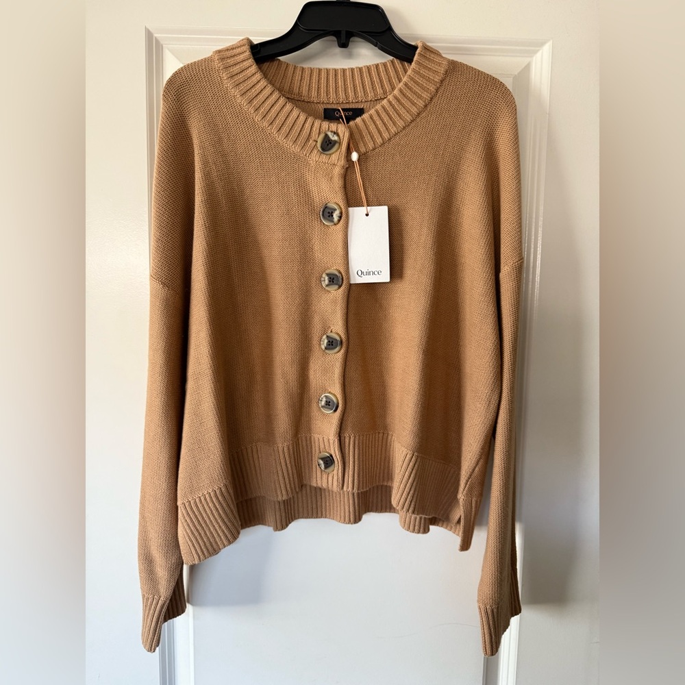 Quince Women's Camel Cardigan